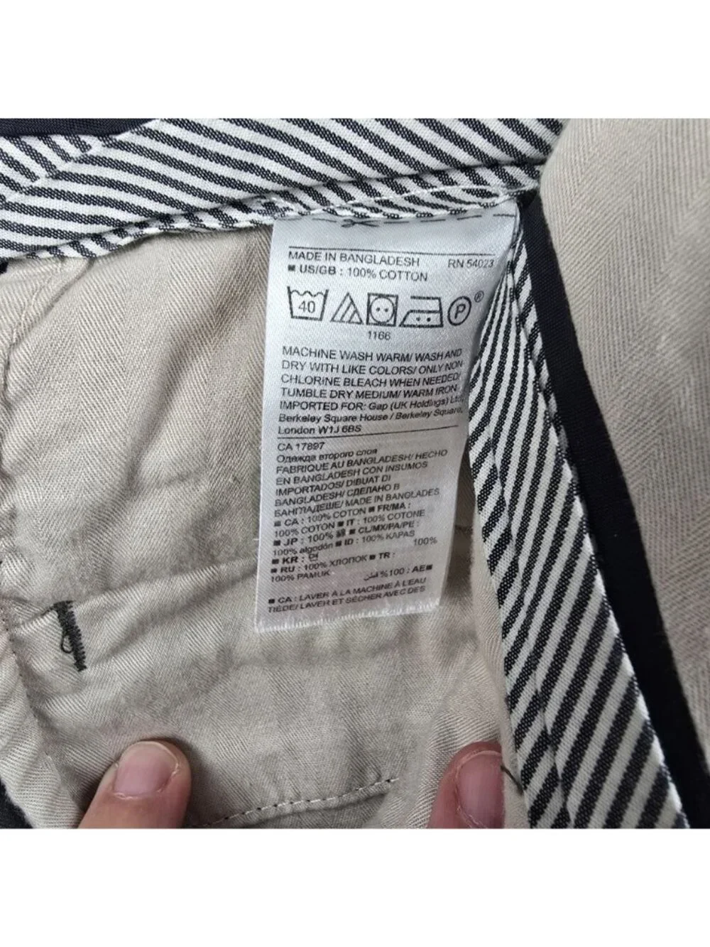 Banana Republic Mens Gray Chinos 36x32 100% Cotton Machine Washable Pants
